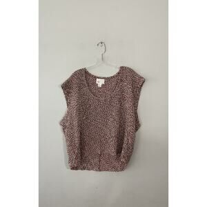 YOON Women’s Size Large Textured Sweater Multi Color Knit Oversized‎ Pullover